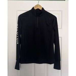 Peloton Black Quarter Zip Pullover Size Small NWT